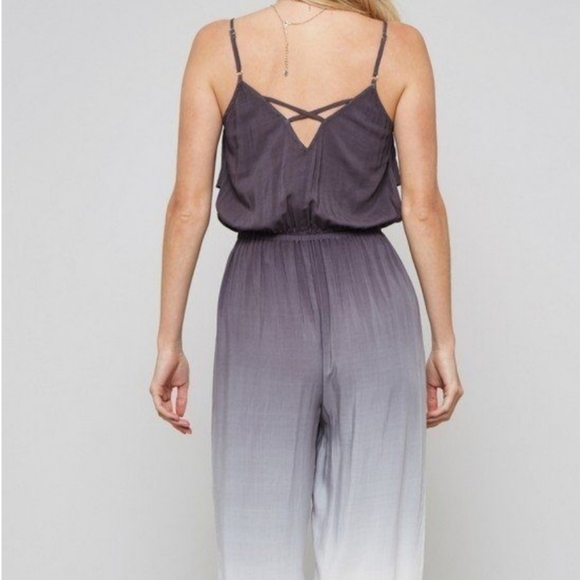 Promesa ombre tie-dye‎ spaghetti strap woven jumpsuit - Picture 7 of 8